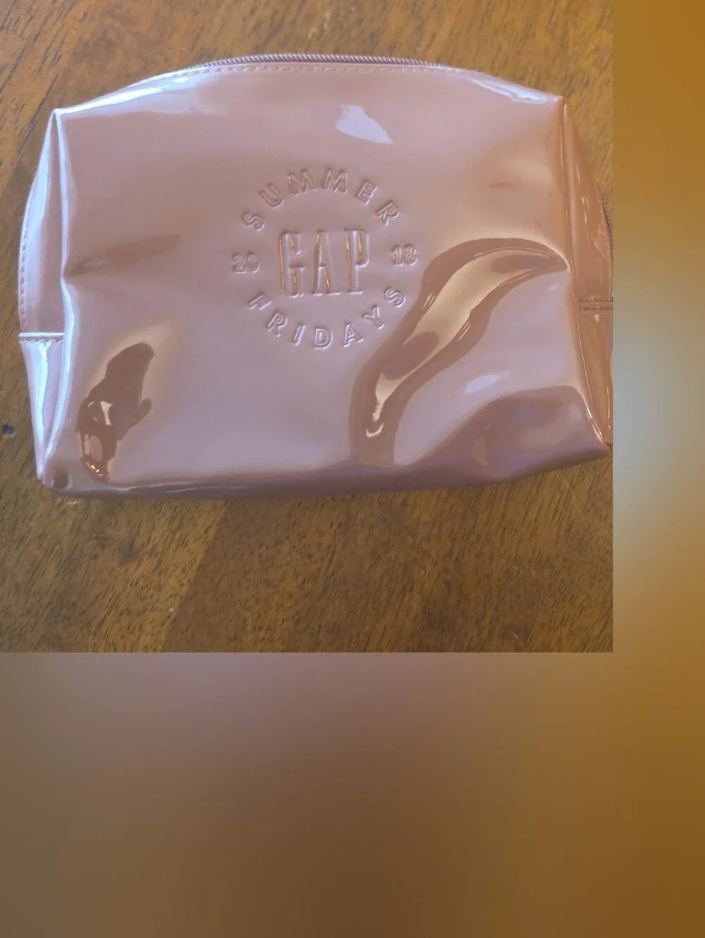 Summer Fridays Mauve Glossy Cosmetic Pouch